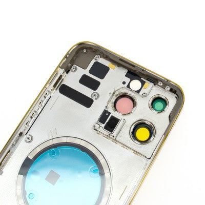 Rear Housing for iPhone 14 Pro Max (NO LOGO)-Gold Rear Housing for iPhone 14 Pro Max (NO LOGO)-Gold